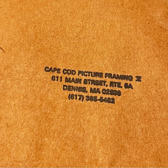 Vintage Antique Pansy Print Framed Cape Cod Dennis Mass - Picture 3 of 8